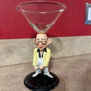 Novelty Martini Glass with Character Base